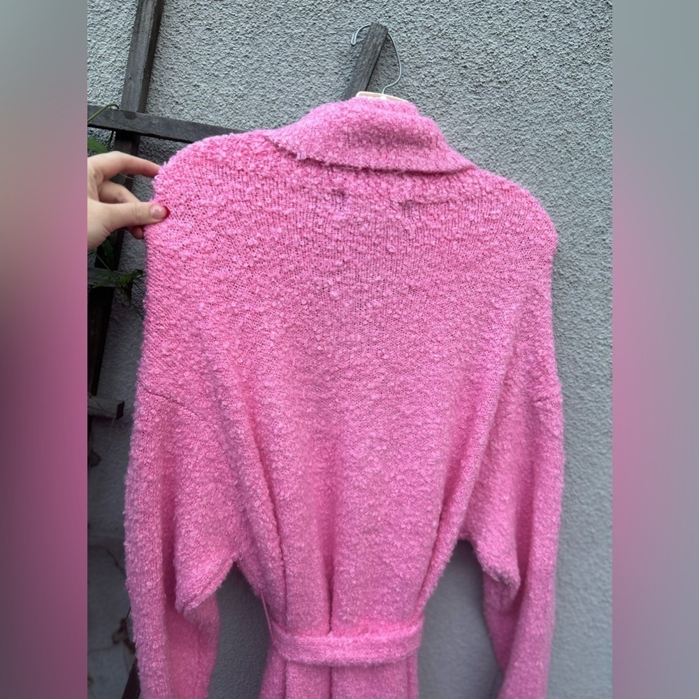 SER.O.YA RUE BOUCLE CARDIGAN in Rose Bloom - Picture 10 of 10